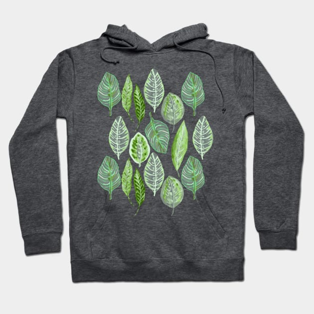 Leafy Leaves Hoodie by Limezinnias Design